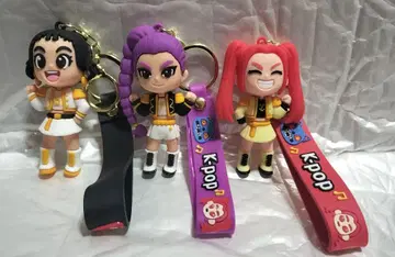 데몬 헌터즈 하트릭스 루미 미라 조이 키링 3종 세트