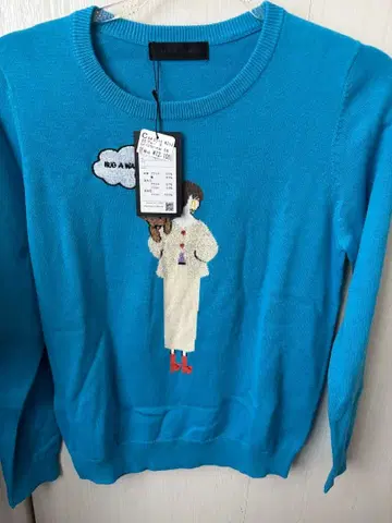 스코트 클럽 야마다야 SCOT CLUB 파란색 니트 스웨터 38