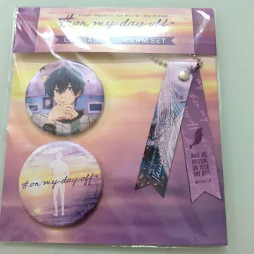 Free! 키리시마 이쿠야 캔뱃지 참 세트 day off
