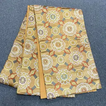 후쿠로 오비 촉강화문 금채 순수 실크 미츠코시