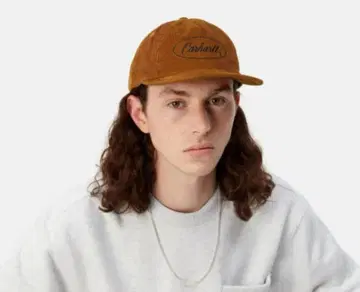 택 포함 미사용 새상품 칼하트 코듀로이 캡 모자 브라운