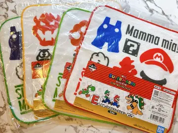 슈퍼 마리오 제일복권 E상 핸드 타월 4종 컴플리트 세트