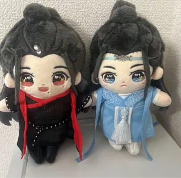 진정령 남망기 위무선 왕이보 샤오잔 20cm 봉제 인형 페어