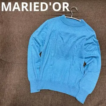 MARIED'OR 마리도르 캐시미어 혼방 울 니트 블루 파랑