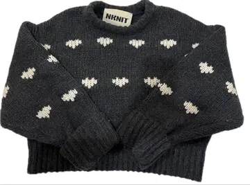 그레이 NKNIT 니트 heartpattern