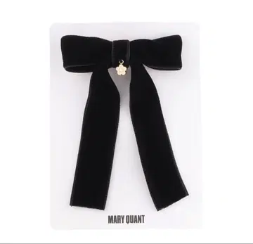 [ 새상품 ] MARY QUANT 벨로아 리본 머리핀