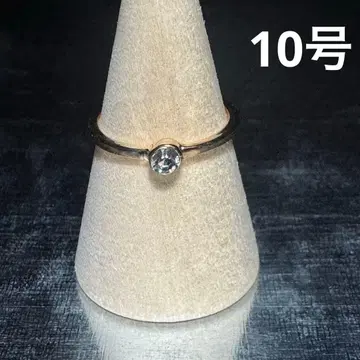 빈티지 패션 반지 골드 10호 솔리테어 반지 싱글 스톤 반지