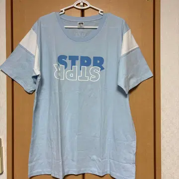 STPR 로고 T셔츠 스카이블루 프리 사이즈
