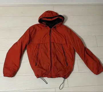 오렌지 다운 자켓 스트릿 Y2K