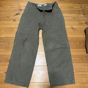 Buzz Rickson's BEAMS BOY 워크 팬츠 카키