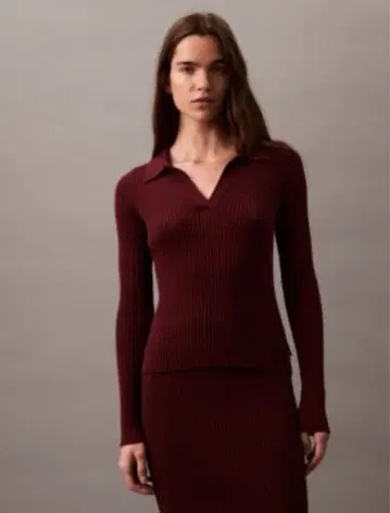 Calvin Klein 캘빈클라인 리브 니트