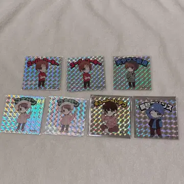 애니메이션 캐릭터 홀로그램 스티커 8장 세트