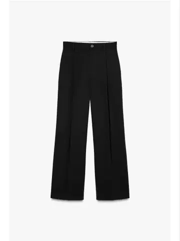 ZARA 다트 와이드 팬츠 슬랙스 블랙