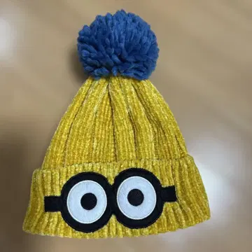 [ 새상품급 ] 미니언 니트 모자 프리 사이즈