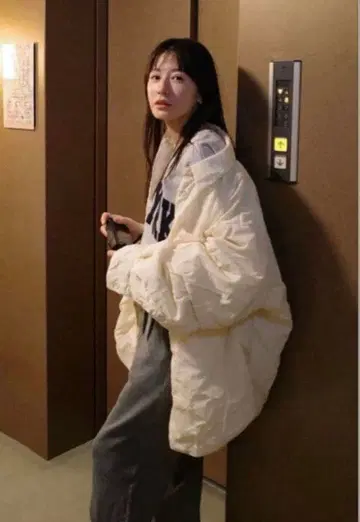 CLANEPADDED CRUMPLY 셔츠 자켓