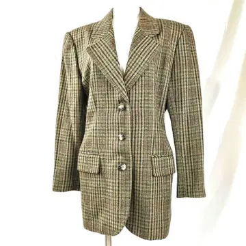 컨디션 최상 아드리엔느 비타디니 [M] 울 테일러드 자켓 브라운 계열