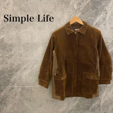 [ 새상품급 ] Simple Life 코듀로이 자켓 미들 기장 퀼팅