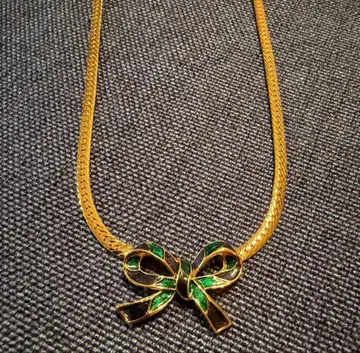 돌란 D'ORLAN 리본 목걸이