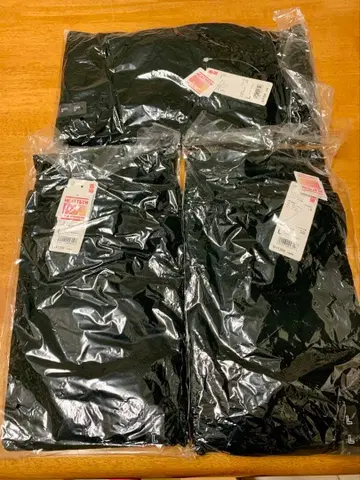 [택 포함 새상품] 유니클로 히트텍 모크넥 T 블랙 L 사이즈 3장 세트