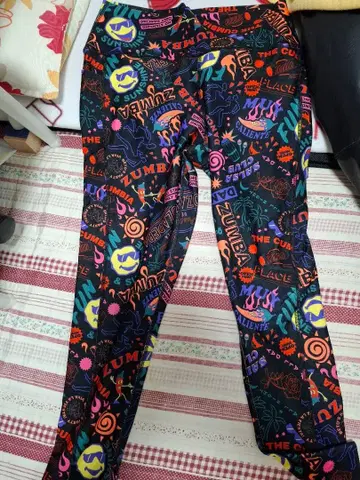 Zumba 컬러풀 레깅스 스포츠용