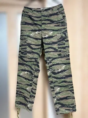 90's PROPPER 프로퍼 타이거 스트라이프 카고 팬츠 S-R