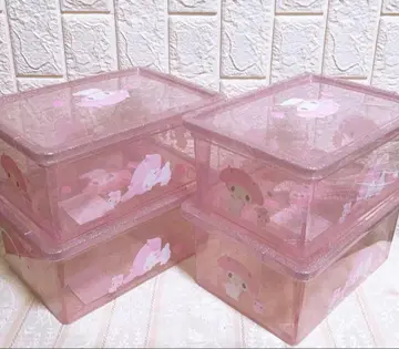 산리오 마이멜로디 딸기 후타츠키 보관 케이스 S 사이즈 4개 세트