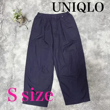 UNIQLO U 파라슈트 크롭 팬츠 S 사이즈 네이비