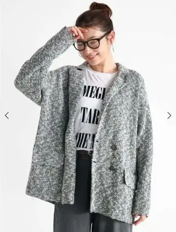 vin 더블 버튼 니트 자켓 야마다야