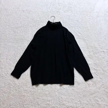 [새상품급] 23구 터틀 니트 캐시미어 100 블랙 38