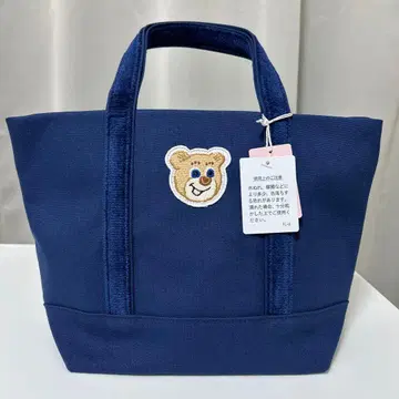 러브러리 바이 페이 와펜 토트백 스몰 올드 테디 네이비