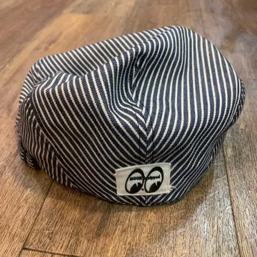 문아이즈 스트라이프 헌팅 캡 FA9668 네이비