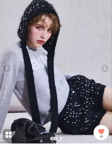 EIMY ISTOIRE 크랙 스팽글 숏팬츠