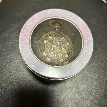 Frozen 큐빅 부착 12각형 회중시계