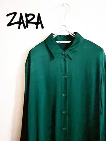 D222220 ZARA 롱 슬리브 레이온 셔츠