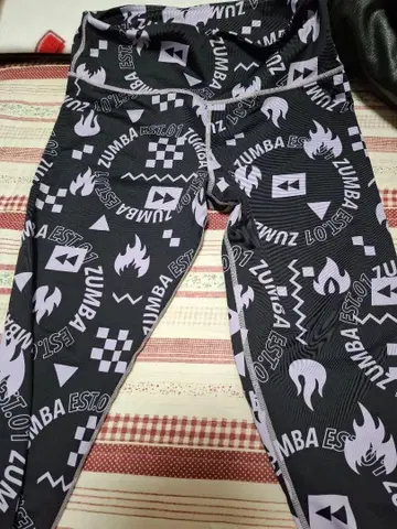 ZUMBA Lovely 그래픽 레깅스 블랙/화이트