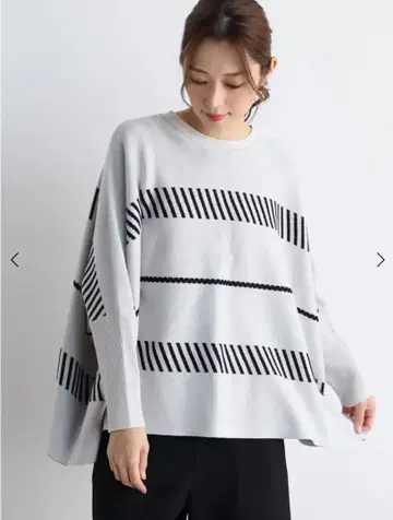 MEDOC 자카드 돌먼 니트