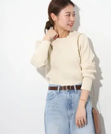 저널 스탠다드 relume 워셔블 에스테르얀 리브 풀오버