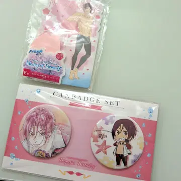Free! 마츠오카 린 벌스데이 2018 캔뱃지 메모지