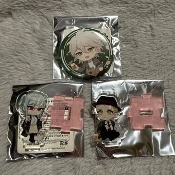 마네키네코 한정판 단간론파 2 아크릴 스탠드 세트와 캔뱃지 세트