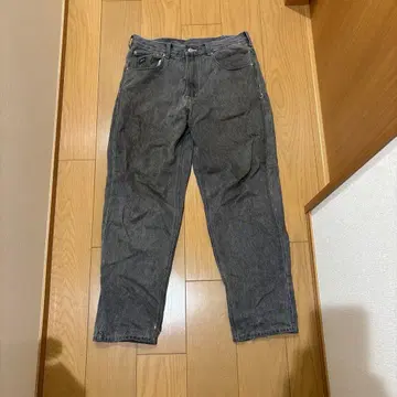 Cheers 그레이 스트레이트 데님 팬츠