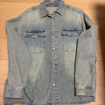 데님 셔츠 자켓 구제풍 오버 사이즈