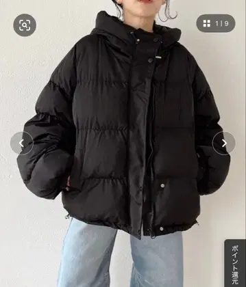 wee9s 다운 자켓 블랙