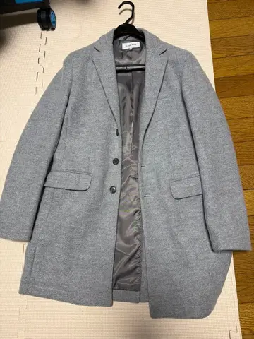 GLOBAL WORK 그레이 체스터 코트 S 사이즈