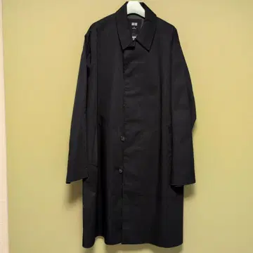 [ 미사용 ] UNIQLO 블랙 스텐카라 코트 XL