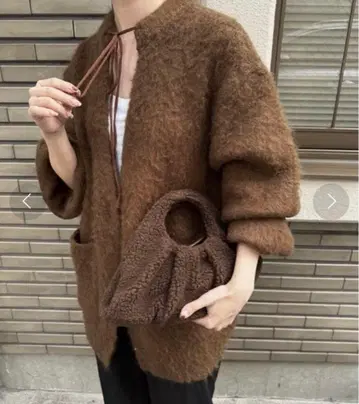 lawgy fluffy soft touch knit cardigan