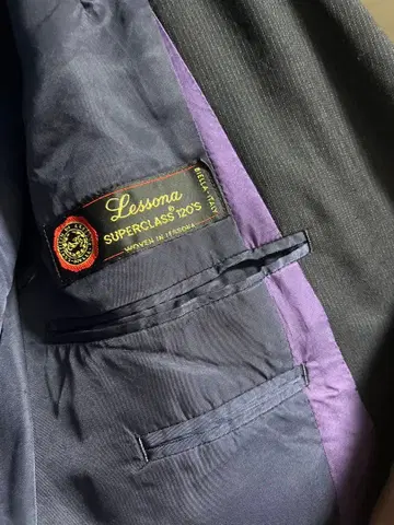 폴스미스 남성용 수트 네이비 스트라이프