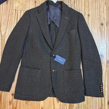 WiSESONS 브라운 테일러드 자켓