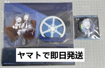 명조 모니에 영화관 콜라보 아크릴 스탠드 캔뱃지 2개 세트 중국 한정판