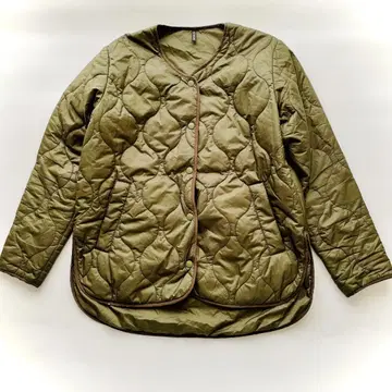 DANSKIN 댄스킨 퀼팅 자켓 경량 M 사이즈 카키 겨울