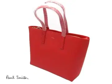 새상품 (전시품) 폴스미스 토트백 가죽 빨간색 레드 멀티 439